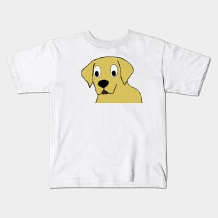 Yellow lab cartoon head Kids T-Shirt